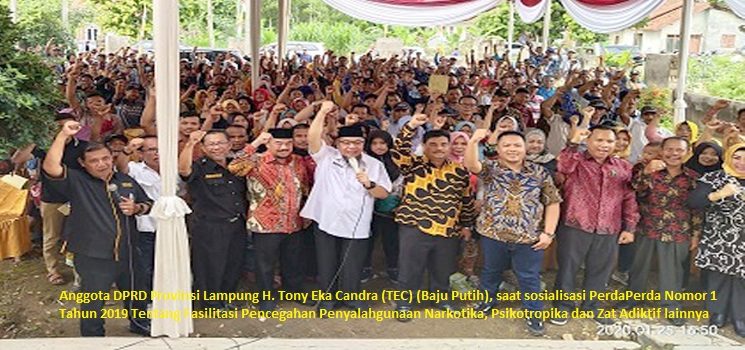 TEC : Pemerintah Provinsi Lampung telah Menabuh Genderang Perang Terhadap Penyalahgunaan Narkotika