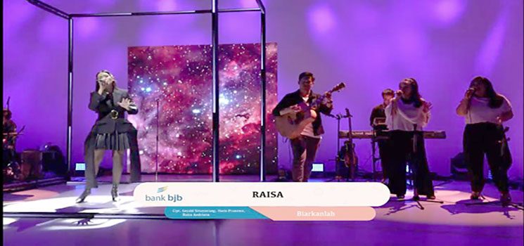 Raisa Tampil di Konser Virtual bank bjb