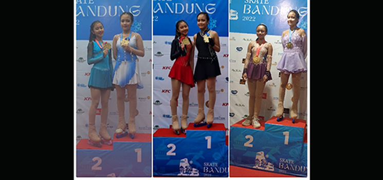 Aryanti Amanda Auryansyah Raih 5 Medali Emas di Figure Skating Bandung