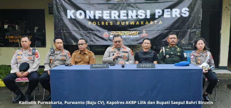 Bupati Purwakarta Om Zein dan Kapolres AKBP Lilik Ardiansyah Sidak Pelajar SMP Yang Bawa Motor