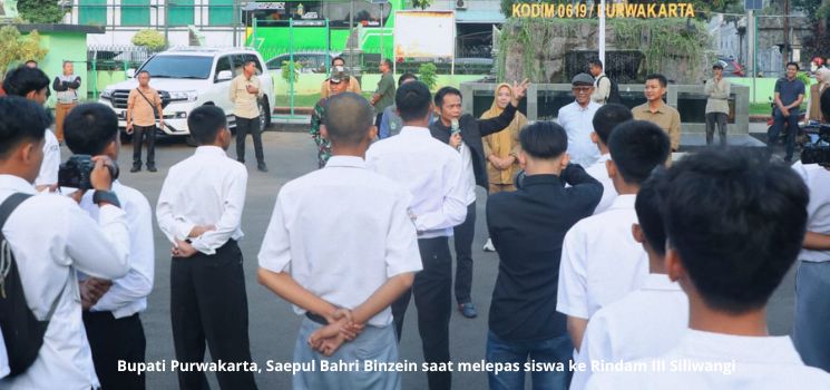 Bupati Purwakarta Om Zein Kembali Mengirimkan 45 Siswa Ke Barak Militer Rindam III Siliwangi Bandung