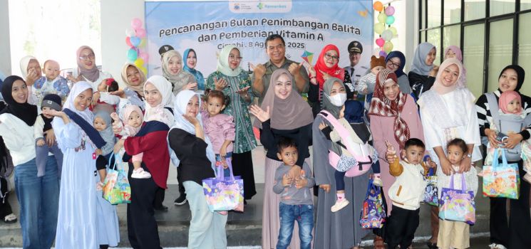 Dinas Kesehatan Kota Cimahi Canangkan Bulan Penimbangan Balita dan Pemberian Vitamin A