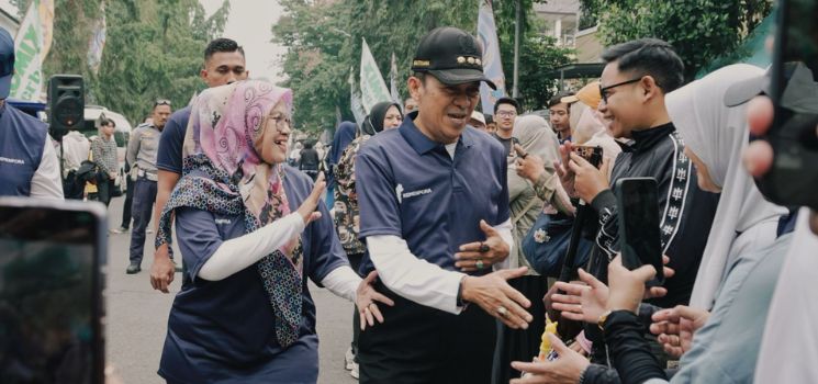 Rangkaian HUT ke-25, Pemerintah Kota Cimahi resmi meluncurkan Car Free Day