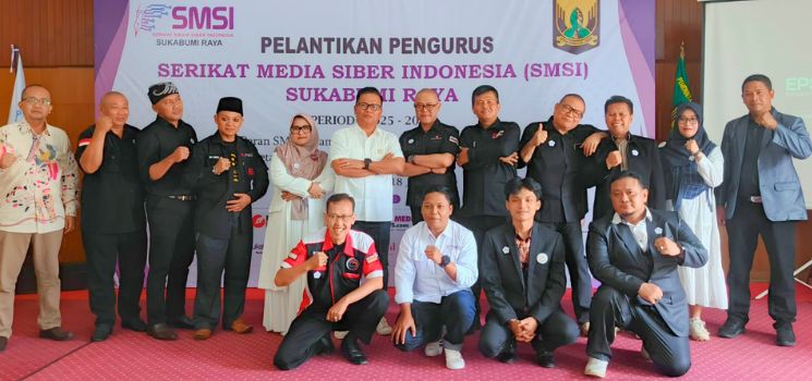 Resmi Dilantik, Kang Sule Kembali Pimpin SMSI Sukabumi Raya 2025–2028